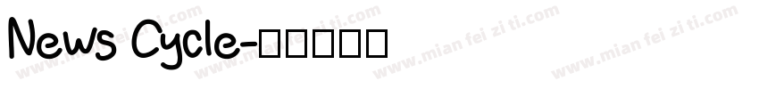 News Cycle字体转换